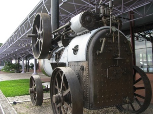 Maquina de vapor que fornecia energia para os equipamentos que eram operados no porto